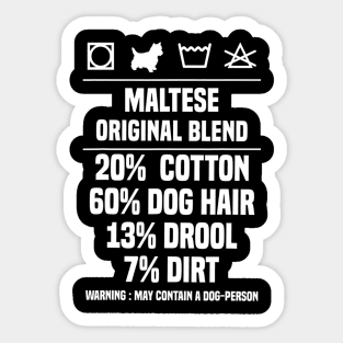 Original Blend Maltese Dog Sticker